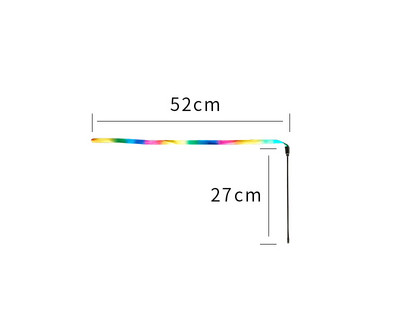 Rotaļlieta kaķim ar garu lentu tipa makšķeri