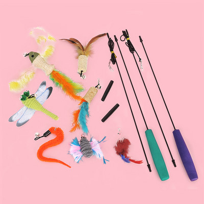 Παιχνίδι καλάμι ψαρέματος για γάτες - διαφορετικά μοντέλα