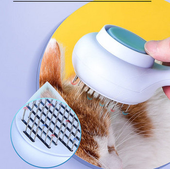 Πλαστική βούρτσα μαλλιών γάτας με εύκολη λειτουργία καθαρισμού
