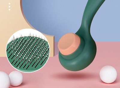 Πλαστική βούρτσα μαλλιών γάτας με εύκολη λειτουργία καθαρισμού