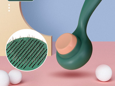 Πλαστική βούρτσα μαλλιών γάτας με εύκολη λειτουργία καθαρισμού