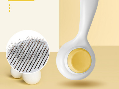 Πλαστική βούρτσα μαλλιών γάτας με εύκολη λειτουργία καθαρισμού