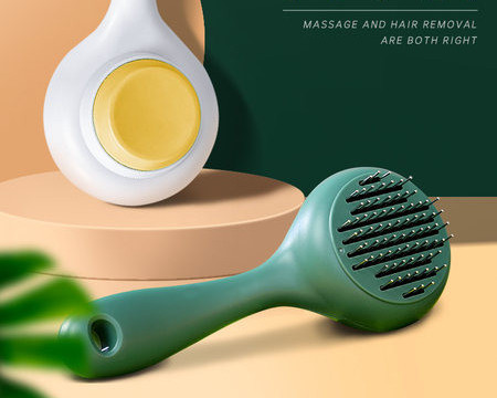 Πλαστική βούρτσα μαλλιών γάτας με εύκολη λειτουργία καθαρισμού