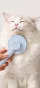Στρογγυλή βούρτσα για γάτες με εύκολη λειτουργία καθαρισμού