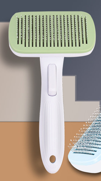 Kaķu ķemmes birste ar vieglas tīrīšanas funkciju