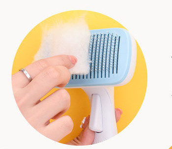 Kaķu ķemmes birste ar vieglas tīrīšanas funkciju