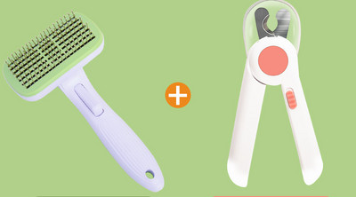 Kaķu ķemmes birste ar vieglas tīrīšanas funkciju