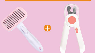 Kaķu ķemmes birste ar vieglas tīrīšanas funkciju