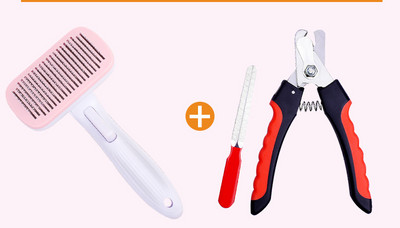 Kaķu ķemmes birste ar vieglas tīrīšanas funkciju