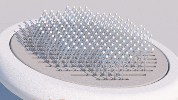 Plastična četka pogodna za kratkodlake mačke