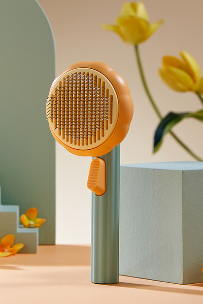 Βούρτσα γάτας με εύκολη λειτουργία καθαρισμού