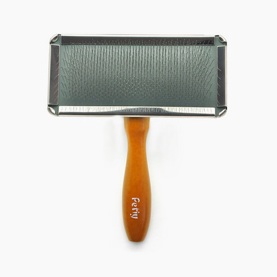 Perie cu maner din lemn - pentru o pisica