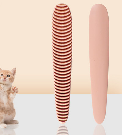 Pieptene pentru pisici în roz și gri