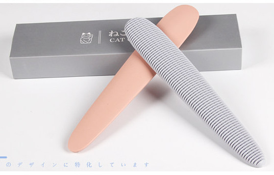 Pieptene pentru pisici în roz și gri