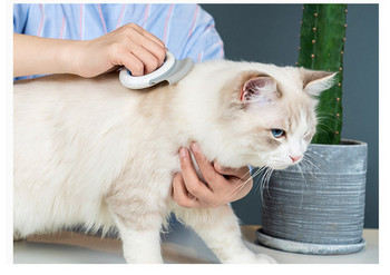 Гребен за премахване на косми с ръкохватка за котки