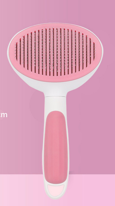 Perie din plastic pentru pisici cu funcție de curățare ușoară