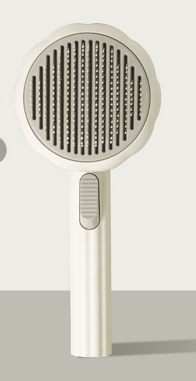 Perie din plastic pentru pisici cu funcție de curățare ușoară