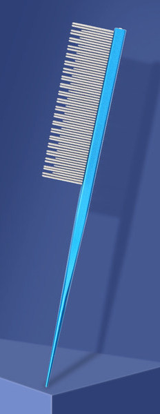 Metallist lõikehammastega kamm kassidele