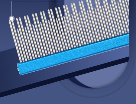 Metallist lõikehammastega kamm kassidele