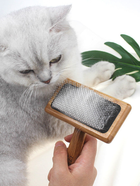 Perie din lemn pentru îndepărtarea părului în trei dimensiuni