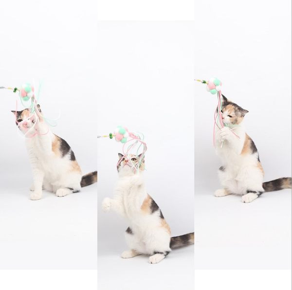 Undița de pescuit tip jucărie pentru pisici