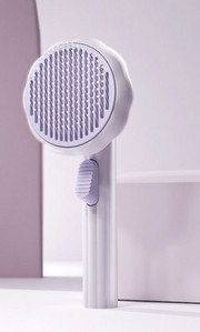 Perie pentru pisici cu buton pentru curatare usoara