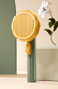 Perie pentru pisici cu buton pentru curatare usoara