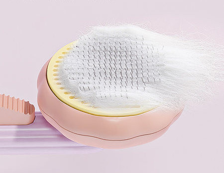 Perie pentru pisici cu buton pentru curatare usoara