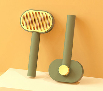 Πλαστική οβάλ βούρτσα με εύκολη λειτουργία καθαρισμού