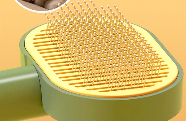 Πλαστική οβάλ βούρτσα με εύκολη λειτουργία καθαρισμού