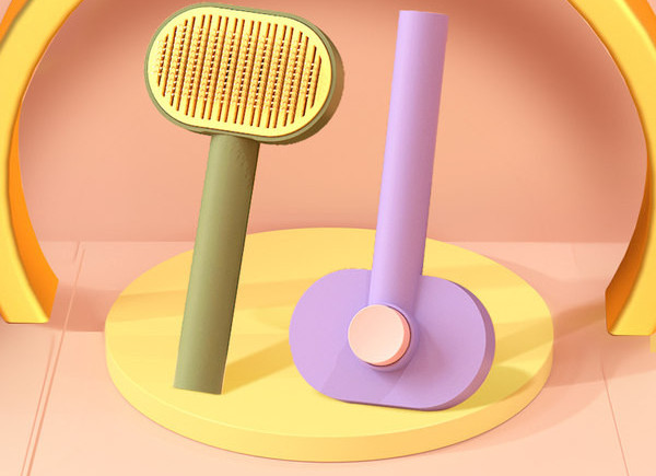 Πλαστική οβάλ βούρτσα με εύκολη λειτουργία καθαρισμού