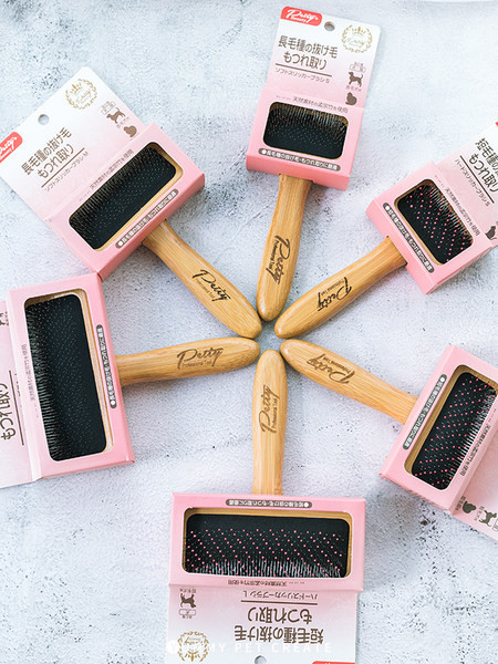 Perie de lemn pentru îngrijirea zilnică - pentru pisici