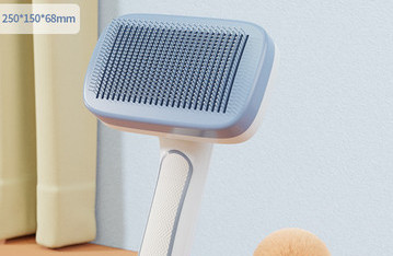 Perie pentru pieptănarea părului și un nasture pentru curățare ușoară