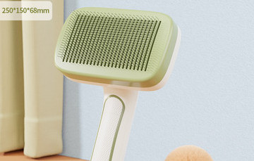 Perie pentru pieptănarea părului și un nasture pentru curățare ușoară