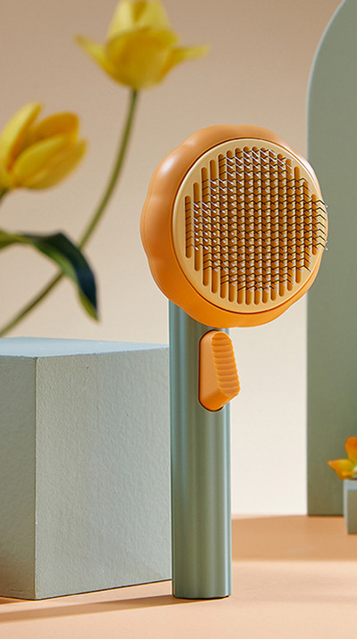 Perie pentru pisici pentru curățarea părului mort