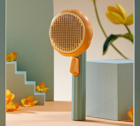 Perie pentru pisici pentru curățarea părului mort