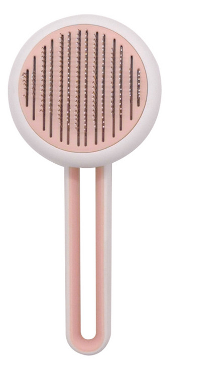 Perie pentru pisici cu funcție de curățare ușoară