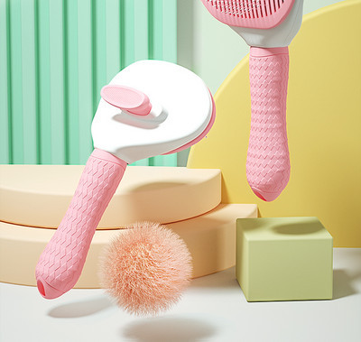 Perie pentru îndepărtarea părului în două modele pentru pisici