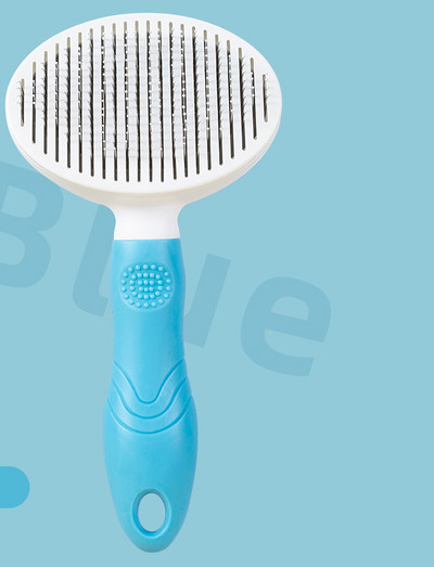 Perie din plastic pentru păr de pisică cu funcție de curățare ușoară