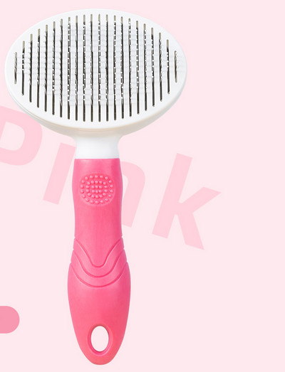 Perie din plastic pentru păr de pisică cu funcție de curățare ușoară