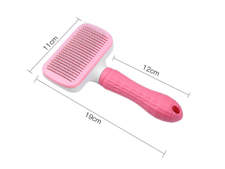 Perie de par cu buton de indepartare pentru pisici