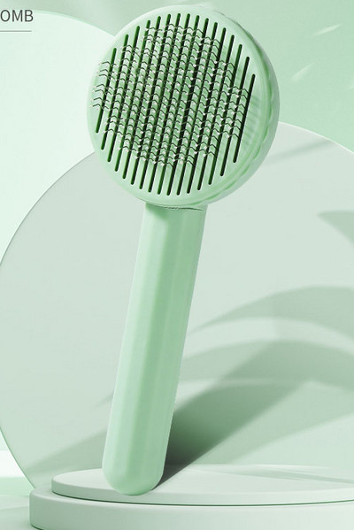 Pieptene rotund cu nasture pisica