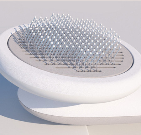 Pieptene pentru animale de companie - două culori