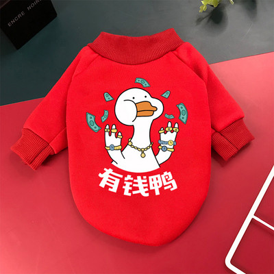 Imbracaminte de toamna-iarna pentru caini cu imprimeu color