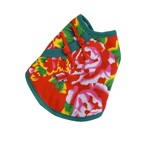 Vestă pentru câini cu model floral