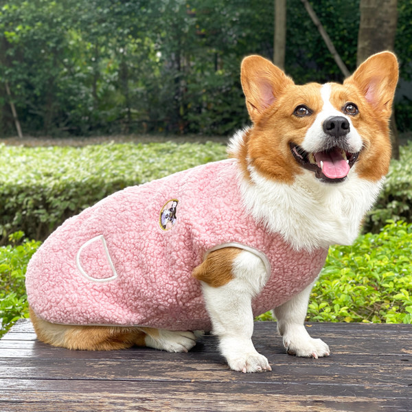 Îmbrăcăminte de iarnă pentru câini cu broderie