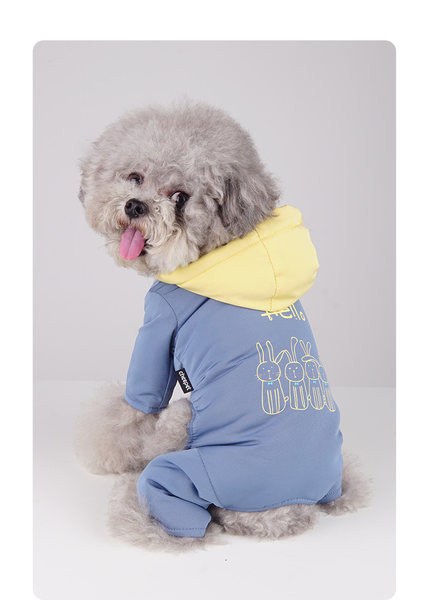 Haina pentru caini cu aplicatie si gluga