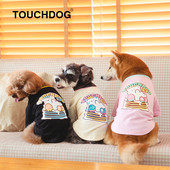 Tricou pentru caini cu aplicatie colorata