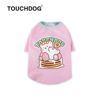 Tricou pentru caini cu aplicatie colorata