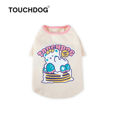 Tricou pentru caini cu aplicatie colorata